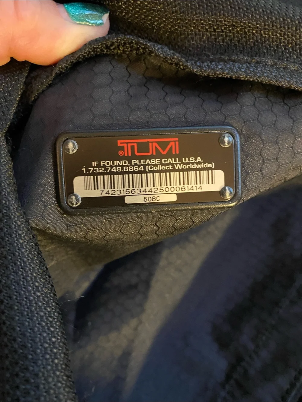 TUMI T2 Black Ballistic Nylon Carry On MESSENGER Bag Shoulder Laptop Tote 508C
